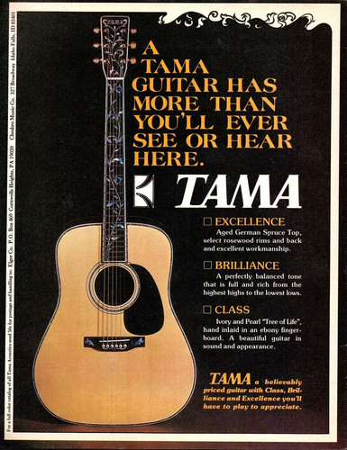 Vtg 1970s tama acoustic - acoustic, guitar