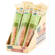 GOOD BOY MEGA CHEWY TWISTS WITH CHICKEN 70G DOG CHEW NATURAL TREATS CASE OF 18