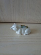 Savoy Brand Crested China Pig with Filey Crest. (ST38)