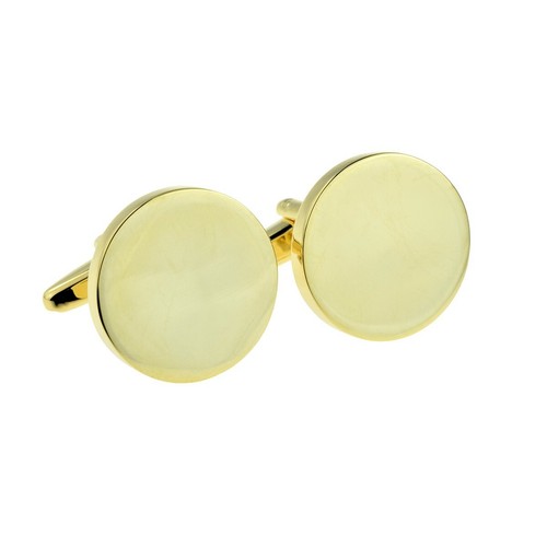 Plain round luxe gold - round, de
