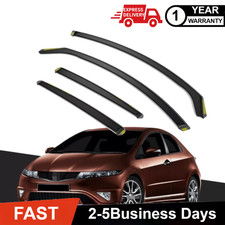 4pc 5 Door Hatchback Wind Deflectors Tinted For 2006-2012 HONDA CIVIC MK8