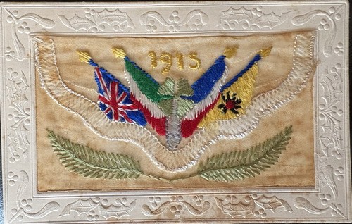 Ww1 1915 woven silk - ww1,