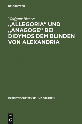 Allegoria und anagoge - "allegoria", "anagoge"