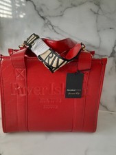 RIVER ISLAND Red Tote Bag