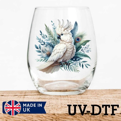 White cockatoo 8pcs - 8pcs, dtf