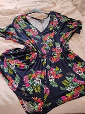 Beautiful floral size 14 playsuit ideal for beach and holidays 