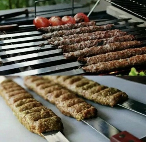 Large bbq skewers flat - flat, extra