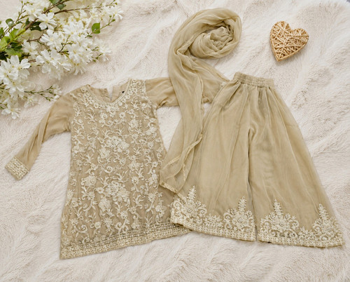 Girls pakistani beige - girls,