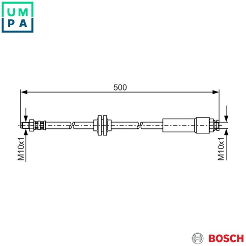 Brake hose 987 481 172 - hose,