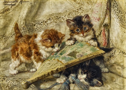 Henriette ronner knip cat - ronner-knip, 7x5