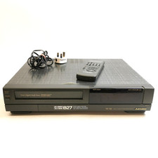 Vintage Mitsubishi HS-B27 VCR VHS Recorder Player w/ RM27 Remote Spares Repairs