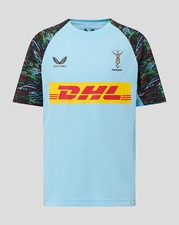 Harlequins Men's 25/26 Training Short Sleeve Tee - Sky Blue