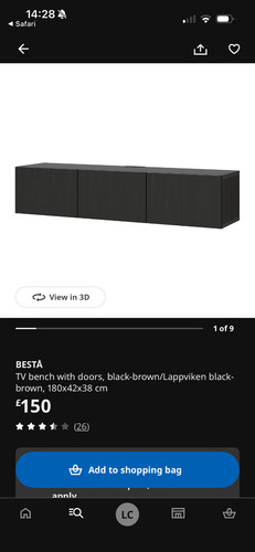 Bnib ikea besta unit - bnib,