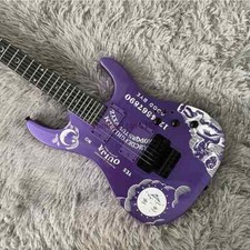 Metallic Purple Kirk Hammett Signature Electric Guitar Reverse Headstock,Top