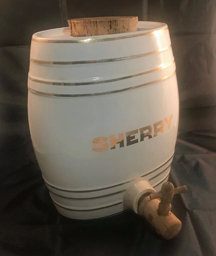 Vintage pottery sherry barrel - pottery,