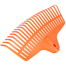 Durable Garden Rake – 23 Tines 45 cm Sturdy Plastic Head for Lawn and Yard NEW