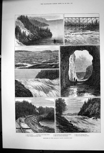 Old print canadian pacific - print,