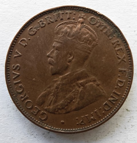 1934 australia halfpenny - 1934,
