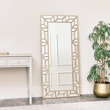 Large Gold Art Deco Framed