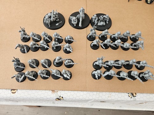 Unpainted cadian troopers - cadian, &