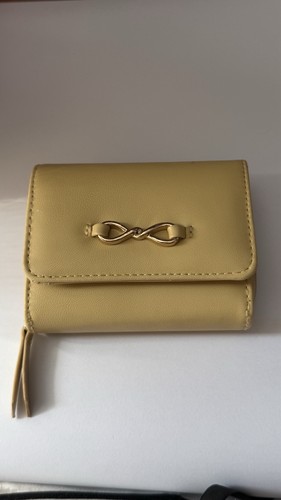 Ladies yellow wallet with - yellow,