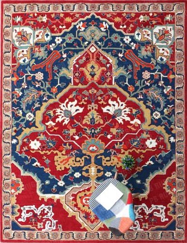 Sultanabad heriz multi - heriz, red