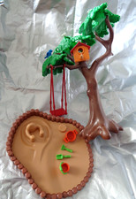PLAYMOBIL Play Park Items -Large Tree (with birds nest, house swing) & Sand Pit