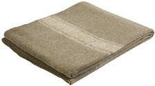 Khaki Italian Army Type European Surplus Style Wool Blanket