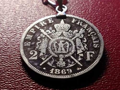 1869 franc silver french - silver,