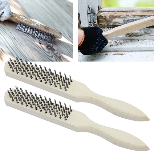 Wooden handle bristle wire - handle,