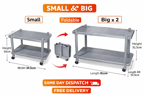 Foldable storage trolley - storage,
