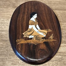 Vintage Indian Wood Inlay