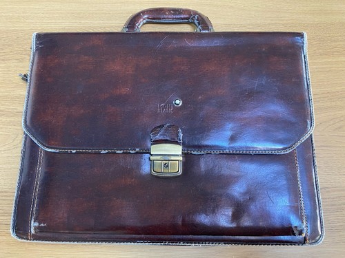 Vintage mont blanc - blanc, leather