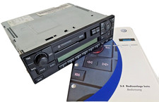 VW Genuine Radio Beta CD With Instructions & Code 1J0035152E Blue Lighting