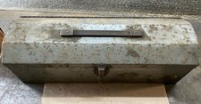 Vintage Metal Toolbox. 19” X 6.5” X6”.