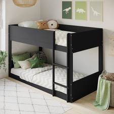 Dark Grey Low Wooden Bunk Bed