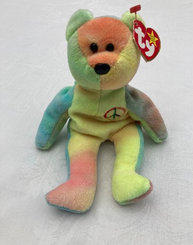 Beanie babies peace - peace, bear