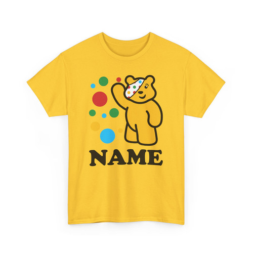 Personalised spotty pudsey - personalised,