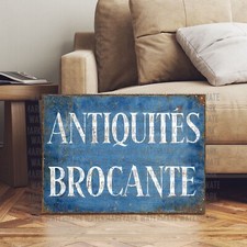 Vintage Style French Antiques Brocante Sign