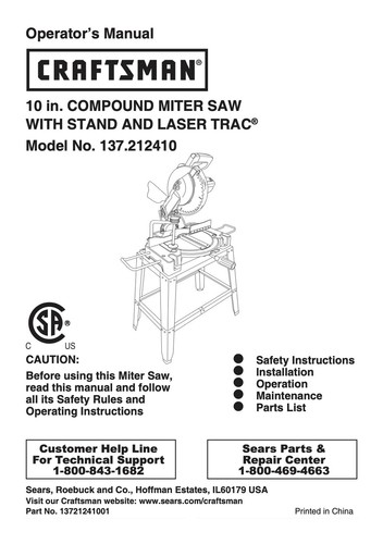 Craftsman compound miter - compound,