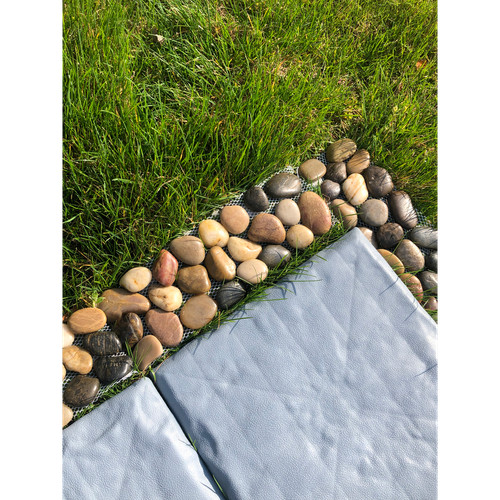 Pebble garden border plain - pebble,