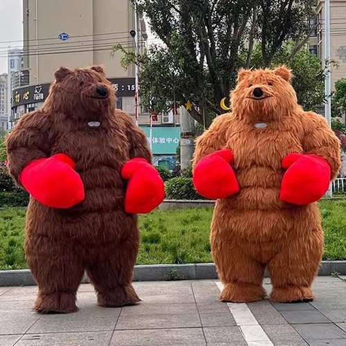 Giant boxing bear inflatable - boxing,