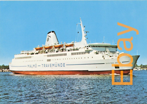 Shipping postcard gustav - shipping,