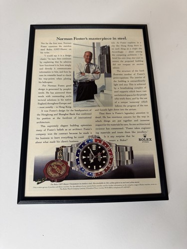 Framed vintage original rolex - vintage,
