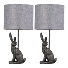 Set of 2 Antique Gold Rabbit