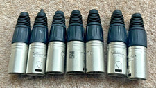 7x Used Neutrik NC3MX 3 Pin