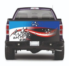 Tailgate truck wrap printed