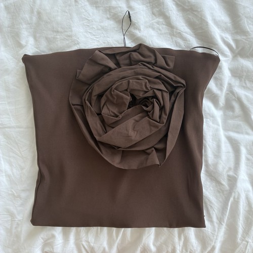 Zara brown crop top - crop, with
