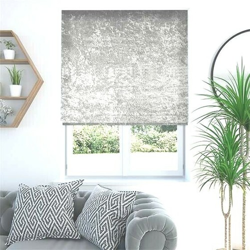 Crushed velvet roller blind - velvet,