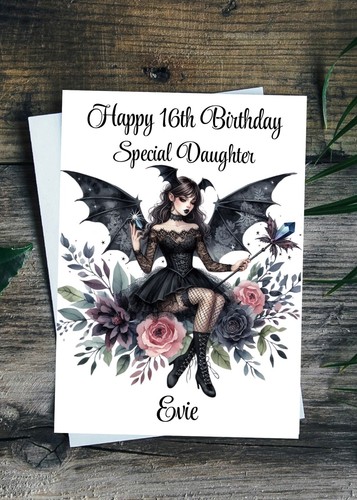 Gothic birthday card - gothic,